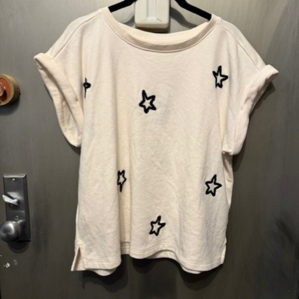 Lou & Grey x Loft Star embroidered Sweatshirt & matching shorts set loungewear – - Picture 5 of 16
